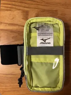 Mizuno ランニングポーチ イエロー/グレー