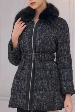 Riu リウ Tweed down coat ツイードコート Rちゃん 2025年最新】riu コートの人気アイテム - メルカリ