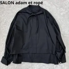 SALON Adam et Rope ボウタイボリュームスリーブブラウスのサムネイル