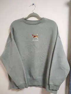 Saucy Dog 犬刺繍 スウェット