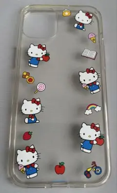 ハローキティ iphone15plus クリアケース