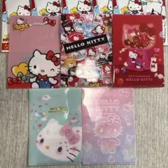 未使用★ハローキティ50周年記念 ミニクリアファイル 5枚セット