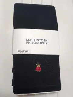MACKINTOSH PHILOSOPHY ブラックレギンス M~L　クマ刺繍