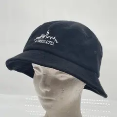 KO3065□AVIREX バケットハット パイル生地 ブラック 57-59㎝