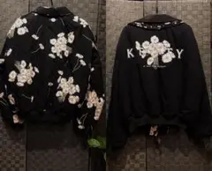 KETTY リバーシブル ブルゾン ジャンパー 刺繍 キルティング 花柄 M