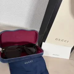 GUCCI サングラス ブラック スクエア フルセット イタリア製 ケース 