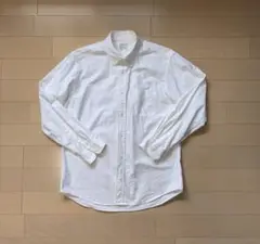 ホワイト コットン ボタンダウンシャツ