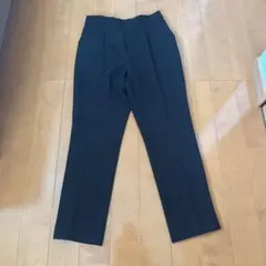 イッカ ikka LOUNGE テーパードパンツ　ブラック　L