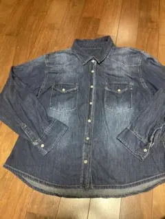 デニムシャツ オーバーサイズ 長袖 xl