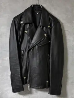 2025aw新品未使用　フリークスストア 短丈　カーフレザージャケット 限定価格 FREAK'S STORE/Calf Leather ミニマル シングル ライダース