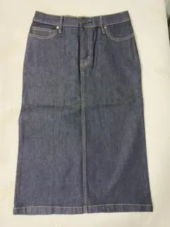 無印良品 ダークデニムスカート ミディ丈・ロング丈