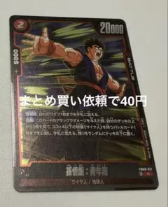 ドラゴンボールスーパーカードゲームFW FB08- 011②R孫悟飯：青年期