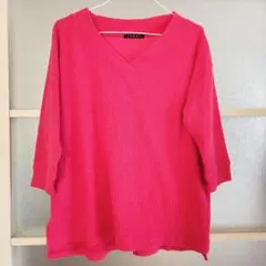 INGNI❤七分袖ピンクニットトップス♪春先✨