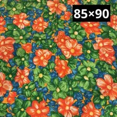 ★生地／布•••約85×90（誤差は説明文に記載）花柄★ハンドメイド　手芸