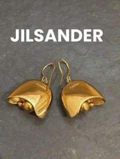 【美品】Jil Sanderクリスタルフープピアス(両耳用) Jil Sanderクリスタルフープピアス(両耳用) Jil Sander