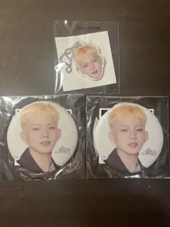 TREASURE ヒョンソク 缶バ 顔アクキー