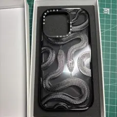 CASETiFY Black Kingsnake iPhone15Pro ケース
