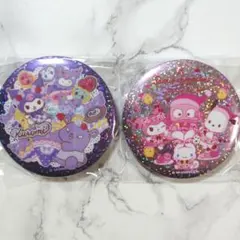 サンリオ キャラクター ビッグ缶バッジ 2個セット