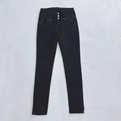 x74 WORKS ワークス ブラック スキニーパンツ ストレッチ入り Sサイズ