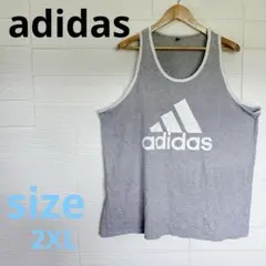 adidas タンクトップ グレーUSA製 2XL メンズ　ジム　ウェアのサムネイル