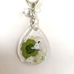 ４つ葉＆シマエナガ　キーホルダー