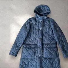 ★美品★トラディショナルウェザーウェア キルティングコートロング フード ボア