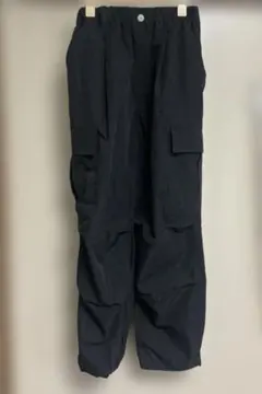 試着のみ：ブラック カーゴパンツ ワークパンツのサムネイル