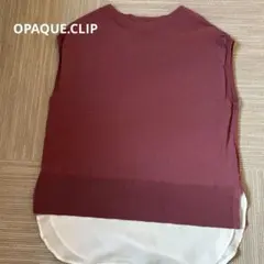 OPAQUE.CLIP トップス　フレンチスリーブ