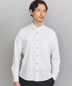 BY カット シャンブレー ボタンダウン スリム シャツ