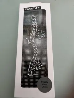 新品未使用正規品CASETiFY Doodle Curb Chain ストラップ