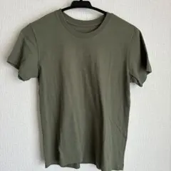 カーキ綿半袖TシャツMサイズ