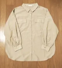 COLZA ベージュ シャツ Mサイズ