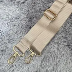 ナイロン製ショルダー紐　長さ調整できるタイプ（ベージュ）