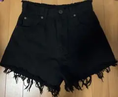MOUSSY ブラックショートパンツ サイズ2