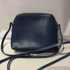 FURLA ショルダーバッグ/フェイクレザー/BLU