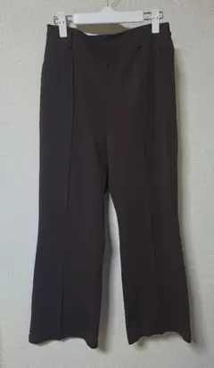 ブラウン フレアパンツ スラックス