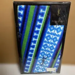 レトロ柄 YSL イブサンローラン フェイスタオル 綿100% 廃盤 レア