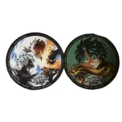 ヒロアカ 原画展 コラボカフェ コースター 緑谷 轟