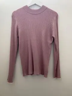 ハイネックセーター Lサイズ ピンク