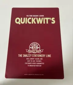 90s QUICKWIT'S ヴィンテージ　下敷き