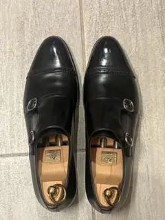 再値下げ　サントーニ　ダブルモンクストラップ