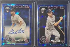 2枚セット　ココ　モンテス　TOPPS SAPPHIRE auto 巨人