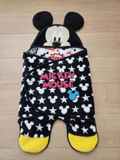 【BABY DOLL】ミッキーマウス フード付き冬用おくるみ