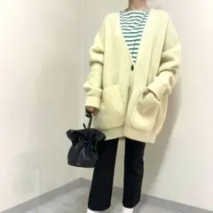 シンゾーン　shinzone モヘア Vネックカーディガン クリーム
