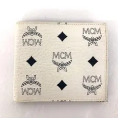 希少極美品 MCM スペクトラム ヴィセトス 長財布 白 Skyoptic 本革