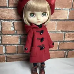 ブライスアウトフィット♡ウールモッサ／ダッフルコート／カーデイナルレッド