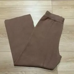 【ほぼ未使用】ニット生地 パンツ Lサイズ