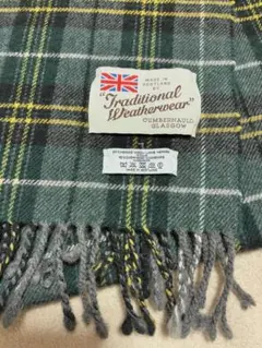 スコットランド製　マフラーチェックTraditional Weatherwear