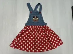 ミニーマウス ジャンバースカート 100cm