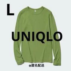 UNIQLO シアージャージークルーネックT （長 袖）　緑　GREEN ロンT